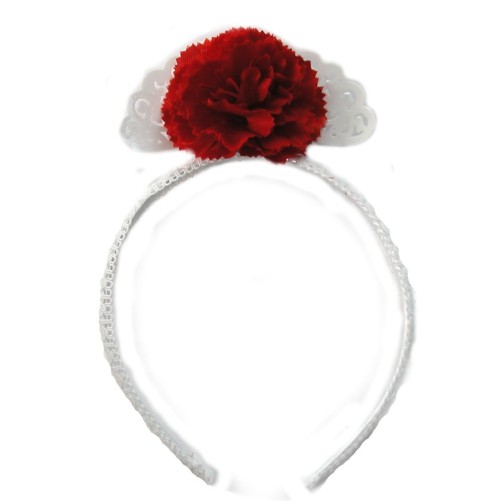 DIADEMA CON CLAVEL BEBE