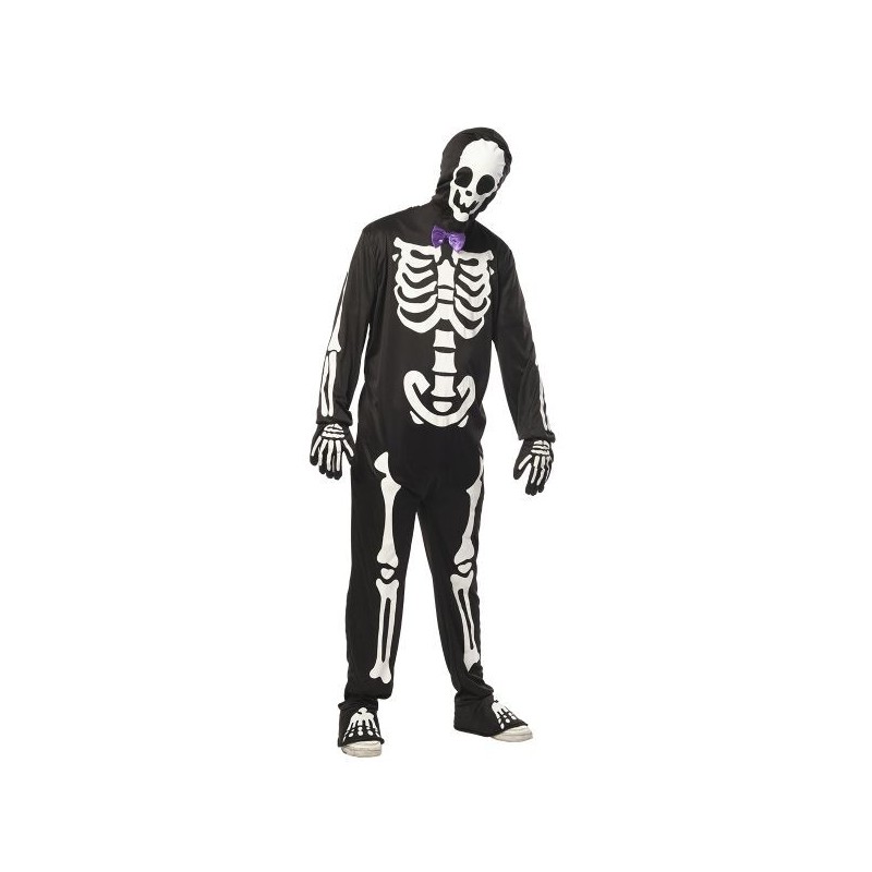 DISFRAZ SKELETO ELEGANTE GID ADULTO DISFRAZ SKELETO ELEGANTE GID ADULTO