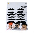 ×CARTON 12 BIGOTES ADHESIVOS SURTIDOS