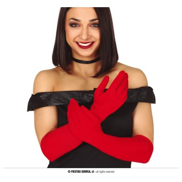 ×GUANTES ROJOS 42 CMS.