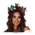 ×DIADEMA FLORES CON HOJAS