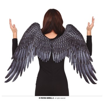 ×ALAS ANGEL TELA NEGRAS 100 X 70 CMS