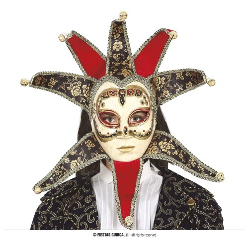 ×MASCARA VENECIANA MUJER ROJA