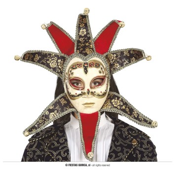 ×MASCARA VENECIANA MUJER ROJA