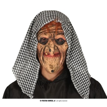 ×MASCARA BRUJA CON CAPUCHA LATEX