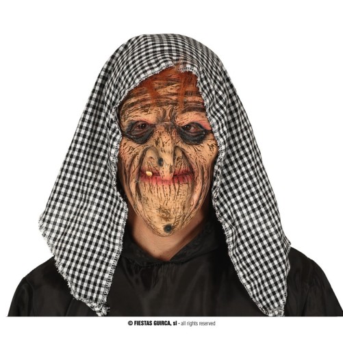 ×MASCARA BRUJA CON CAPUCHA LATEX