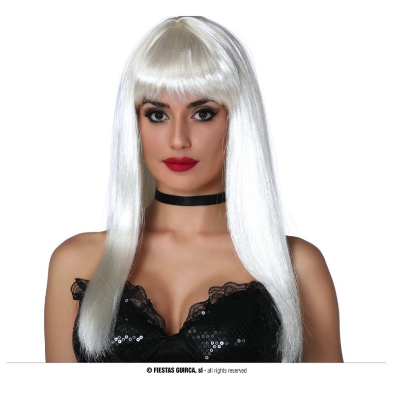 ×PELUCA MELENA BLANCA EN CAJA ×PELUCA MELENA BLANCA EN CAJA