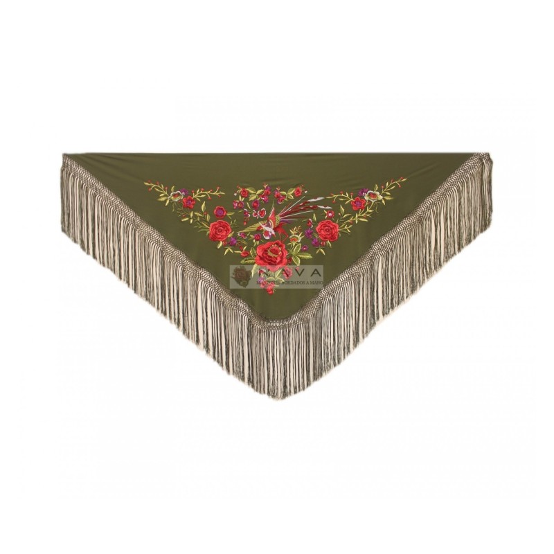 MANTONCILLO BORDADO PÁJARO