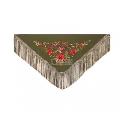 MANTONCILLO BORDADO PÁJARO