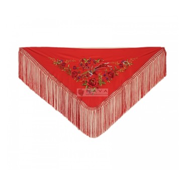 MANTONCILLO BORDADO PÁJARO