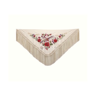 MANTONCILLO BORDADO PÁJARO