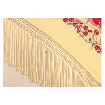 MANTONCILLO BORDADO ROSA GRANDE