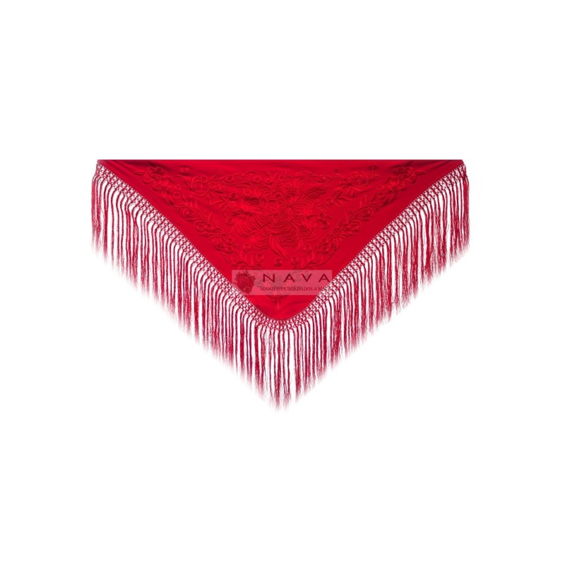 MANTONCILLO BORDADO ROSA GRANDE