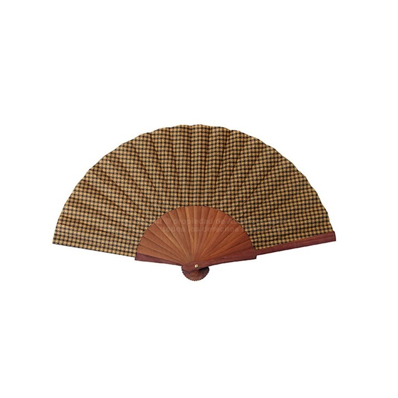 Abanico madera pulida caballero Abanico madera pulida caballero
