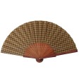 Abanico madera pulida caballero Abanico madera pulida caballero