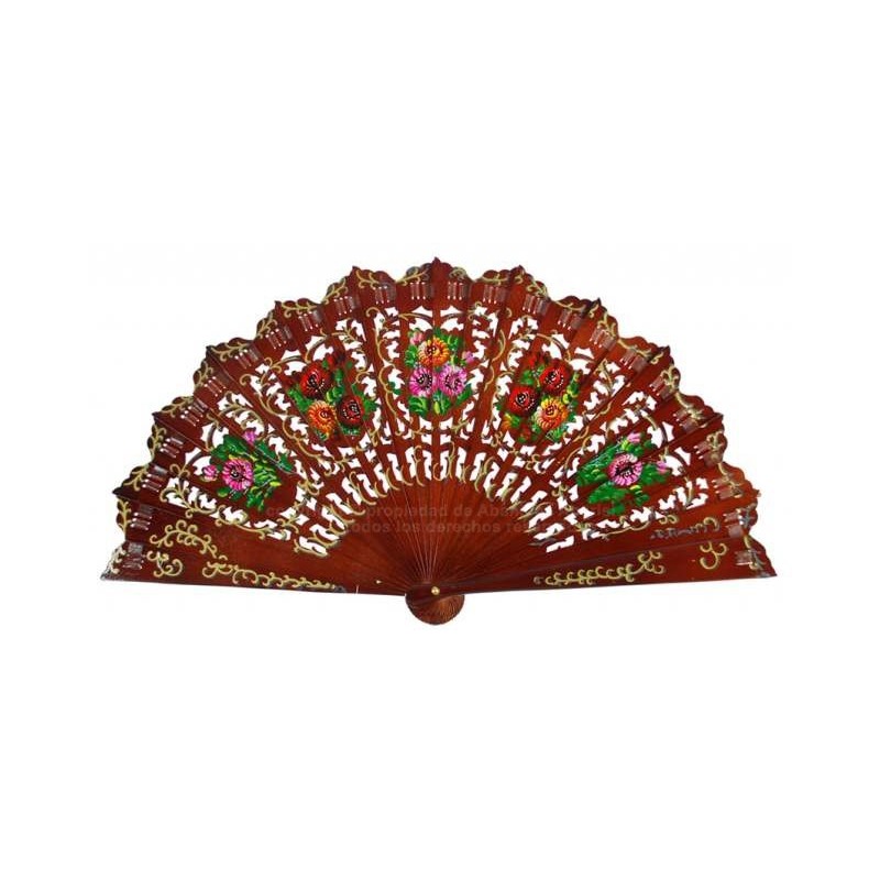 ABANICO BARAJA DE MADERA CALADA ABANICO BARAJA DE MADERA CALADA