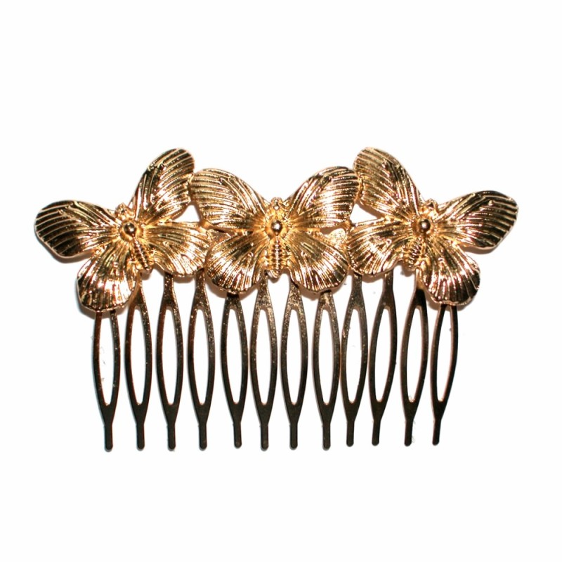 PEINECILLO DORADO MARIPOSAS PEINECILLO DORADO MARIPOSAS