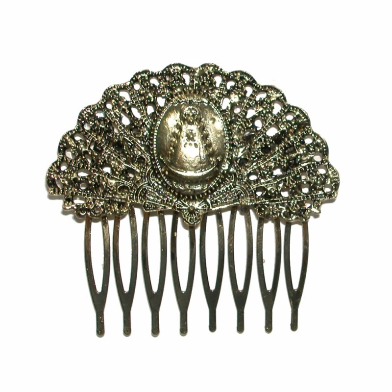 PEINECILLO METAL ABANICO VIRGEN DEL ROCIO PEINECILLO METAL ABANICO VIRGEN DEL ROCIO