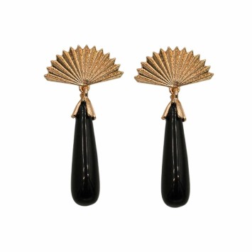 PENDIENTE ABANICO CON LAGRIMA MEDIANA