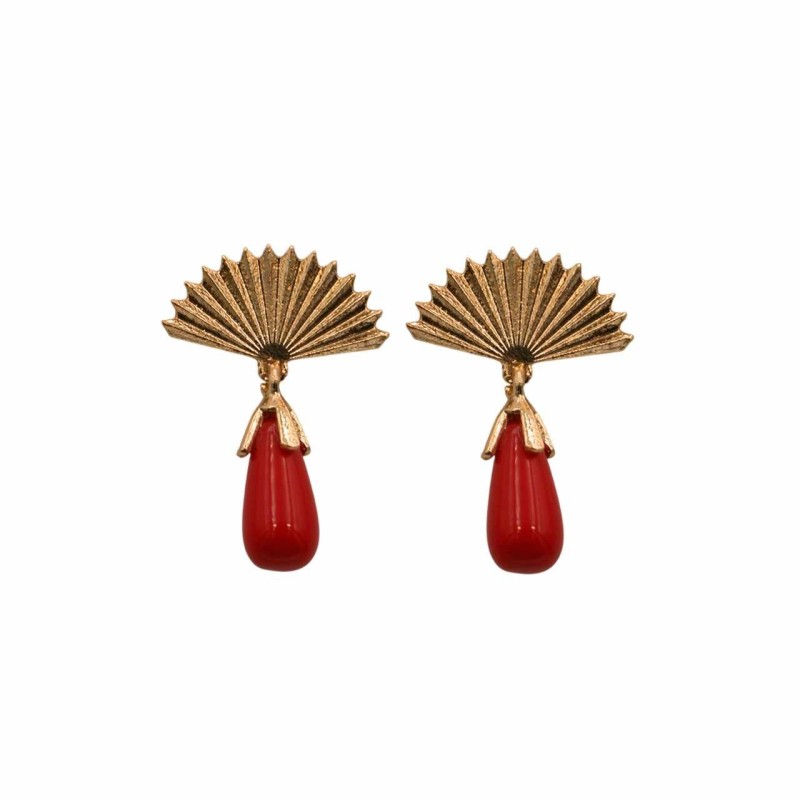 PENDIENTE LAGRIMA ABANICO PEQ.