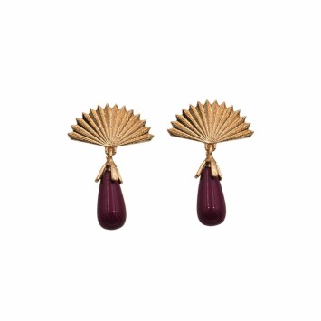 PENDIENTE LAGRIMA ABANICO PEQ.