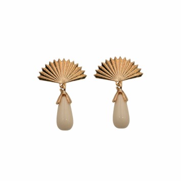 PENDIENTE LAGRIMA ABANICO PEQ.