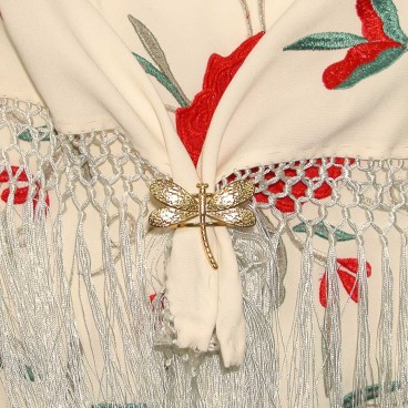 ANILLO SUJETA MANTONCILLOS Y PAÑUELOS LIBELULA