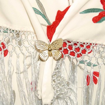 ANILLO SUJETA MANTONCILLOS Y PAÑUELOS MARIPOSA