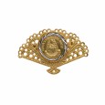 BROCHE ABANICO VIRGEN DEL ROCIO BROCHE ABANICO VIRGEN DEL ROCIO