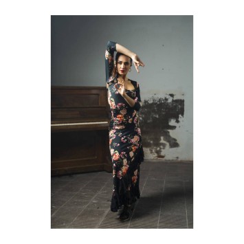 Falda Yumbel Punto Elástico Estampado Adulto