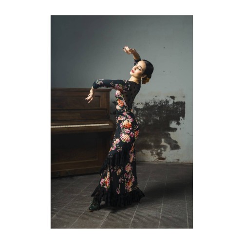 Falda Yumbel Punto Elástico Estampado Adulto