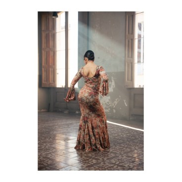 Falda Maule Punto Elástico Estampado Adulto