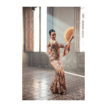 Falda Maule Punto Elástico Estampado Adulto