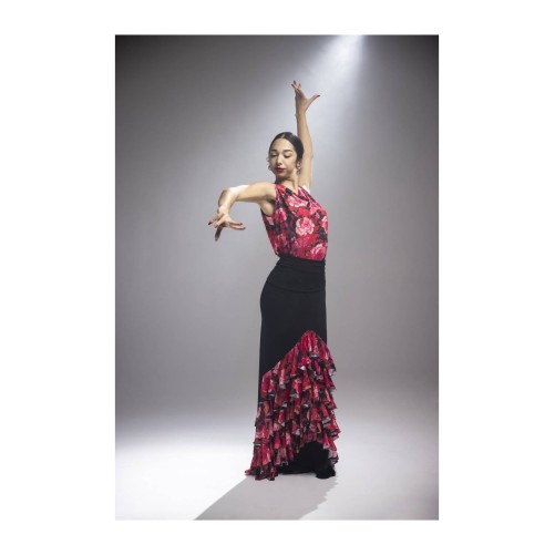 Falda Granizo Punto Elástico Estampado Adulto