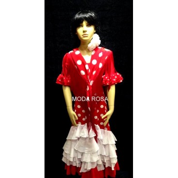 Conjunto de niña Falda + body+ mantón