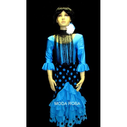 Conjunto de niña Falda + body + fleco