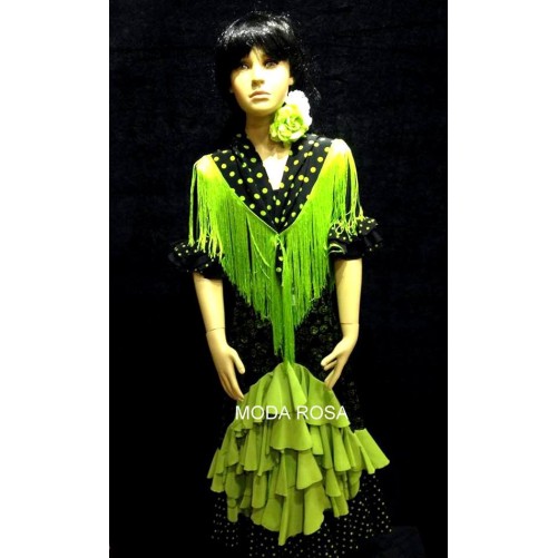 Conjunto de niña Falda + body + mantón