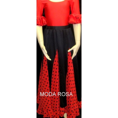 Falda de Niña de Godets