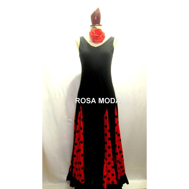 Vestido de Flamenca de Tirantes y Godets Vestido de Flamenca de Tirantes y Godets
