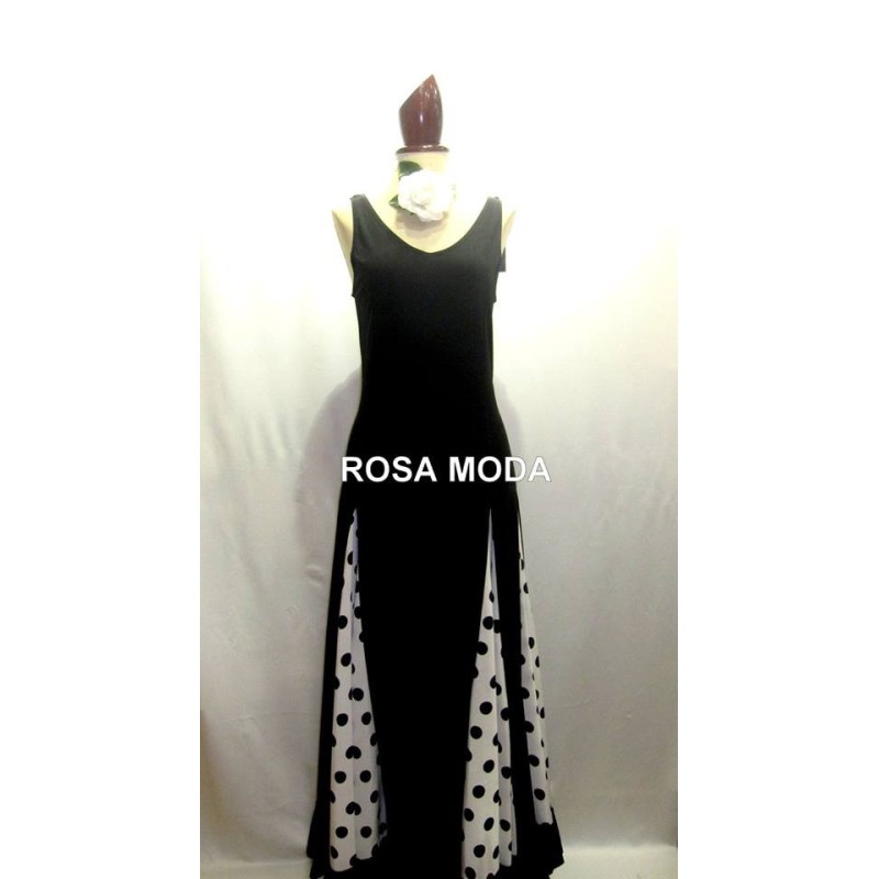Vestido de Flamenca de Tirantes y Godets