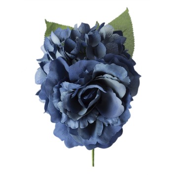 FLOR FLAMENCA RAMILLETE CON ROSA