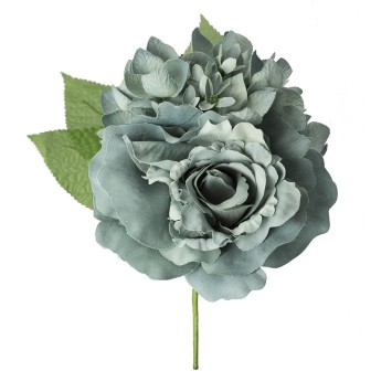 FLOR FLAMENCA RAMILLETE CON ROSA