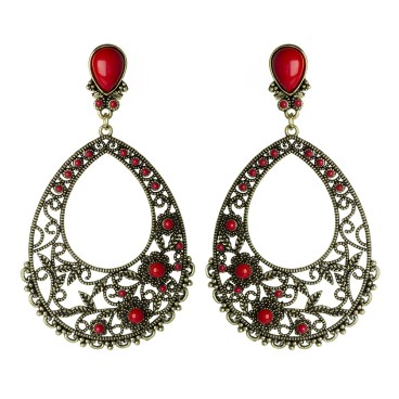 PENDIENTE FLAMENCA CALADO