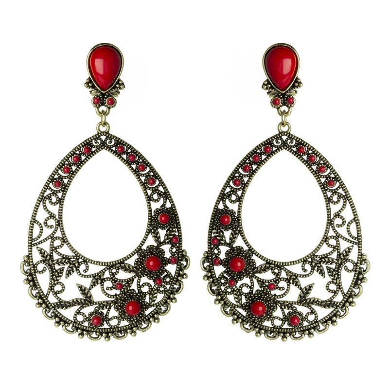 PENDIENTE FLAMENCA CALADO