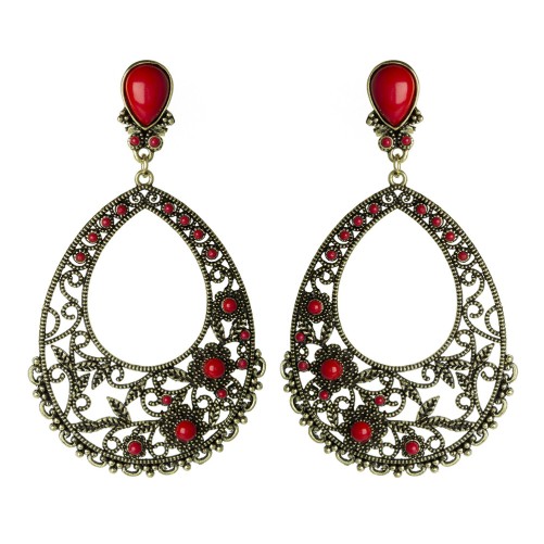 PENDIENTE FLAMENCA CALADO