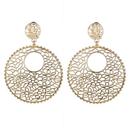 PENDIENTE FLAMENCA METAL CALADO