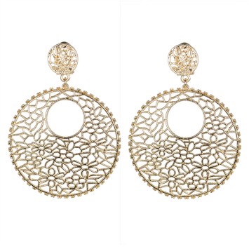 PENDIENTE FLAMENCA METAL CALADO