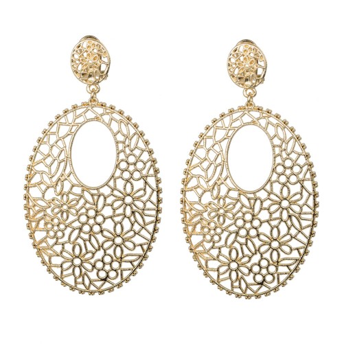 PENDIENTE FLAMENCA METAL CALADO