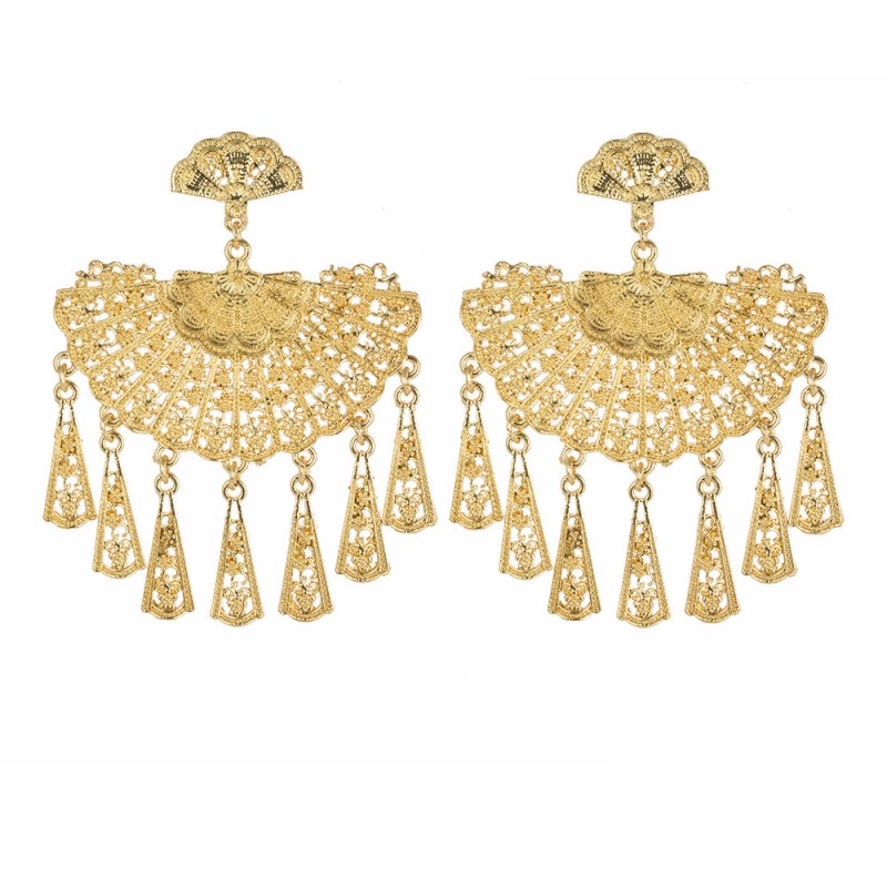 PENDIENTE FLAMENCA ABANICO PENDIENTE FLAMENCA ABANICO