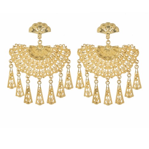 PENDIENTE FLAMENCA ABANICO